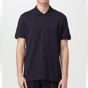 Lacoste Men's Regular Fit Quilted Crocodile 🐊 Badge Polo Shirt Navy Blue